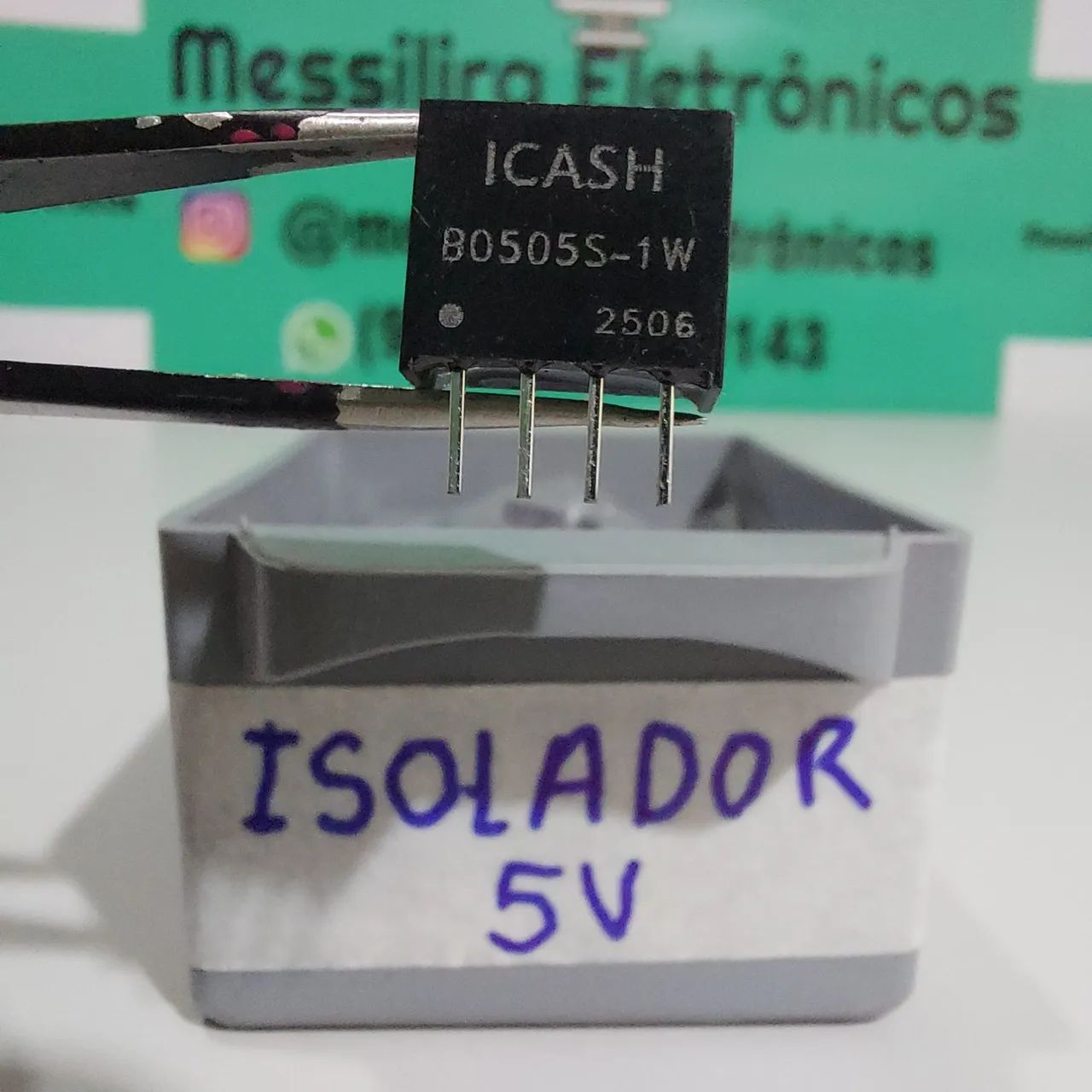 Módulo Bluetooth 5.0 Receptor Áudio com Isolador DC-DC B0505S-1W - Foto 5