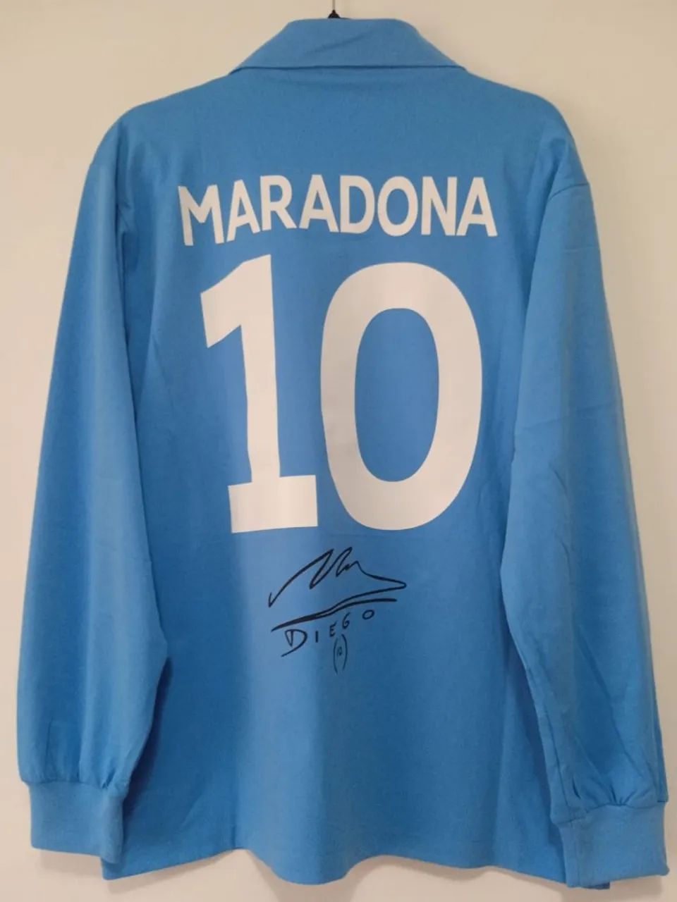 Camisa Napoli Campeão Copa UEFA 1989 #10 Maradona Autografada Certificada