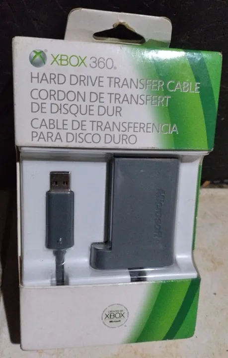 Hard Drive Transfer Cable Xbox 360 Original Microsoft