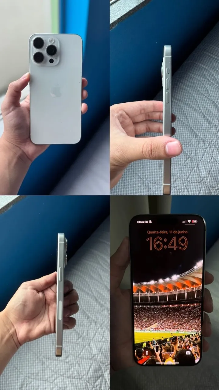 Iphone 15 Pro Max 256GB Branco Titânio