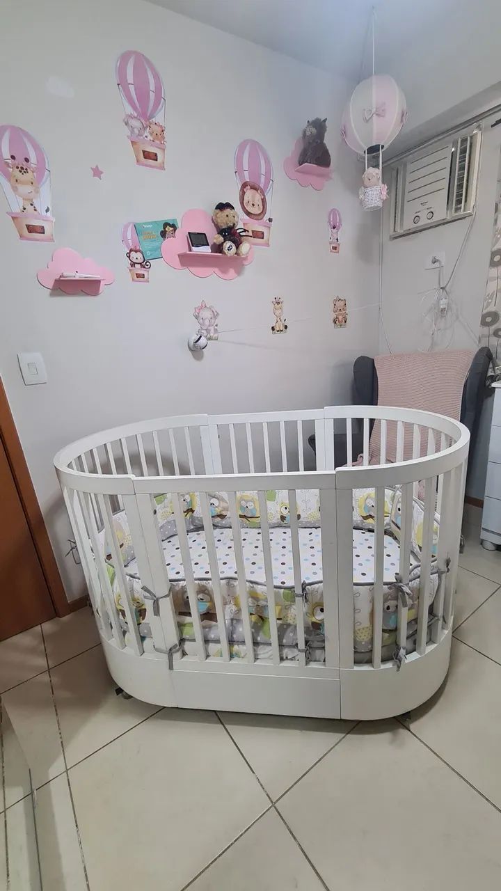 Berço Evolutivo + 2 Colchões Ortobom 