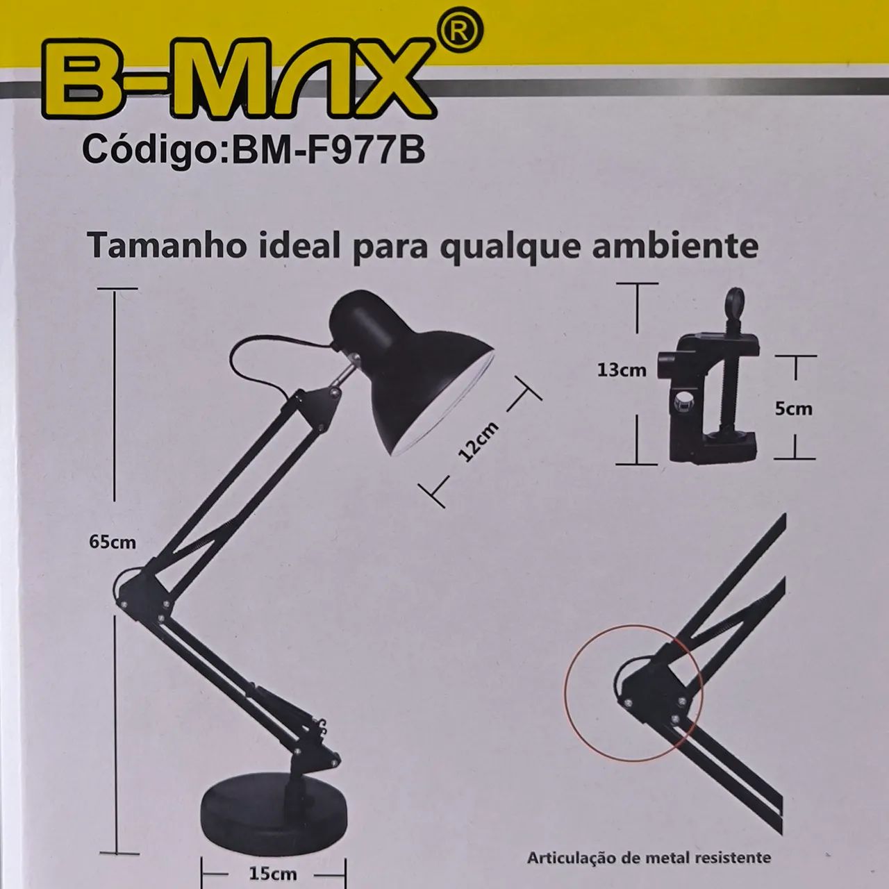 Luminária de mesa com braço articulado  - Foto 4