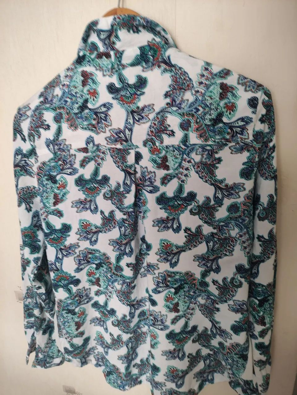 Luigi Bertolli camisa floral linho - Foto 4