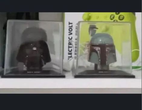 Star Wars 3 peças. Capacete Boba Fett, Dart Vader e Clone Trooper - Foto 4