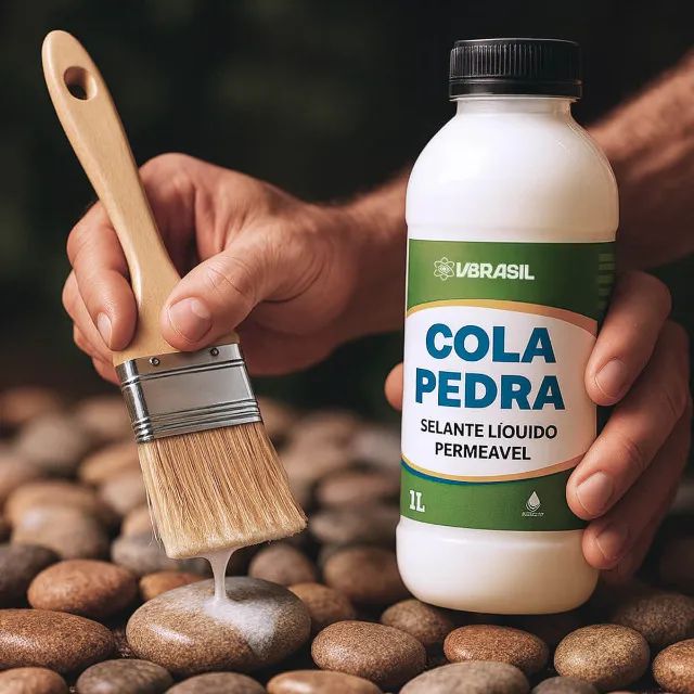 Cola Pedra Fixador de Pedras para Jardim [1 Litro] - Foto 5