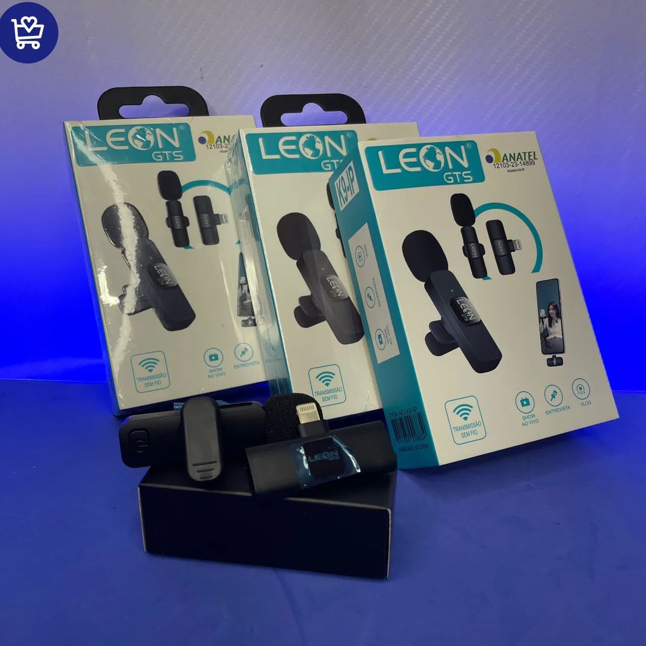 Microfone Sem Fio para Celular Leon GTS K9-IP - Foto 3