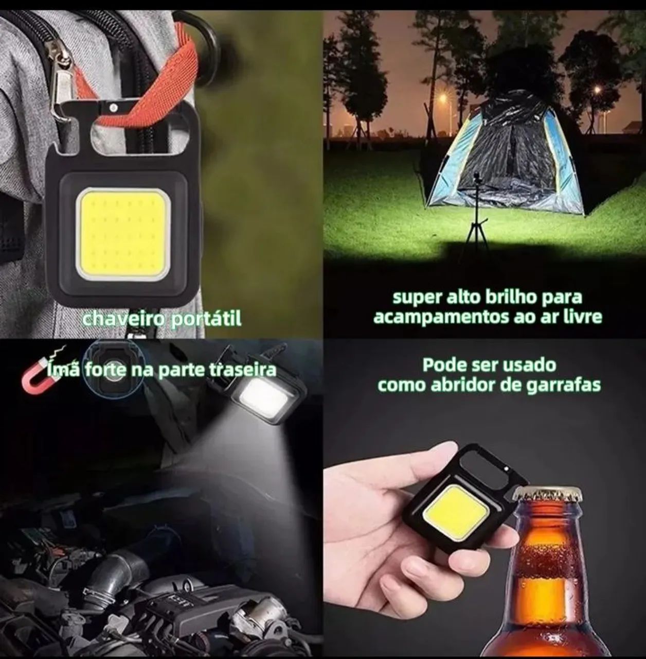 Mini Lanterna LED de Trabalho - Leve e Prática - Foto 2