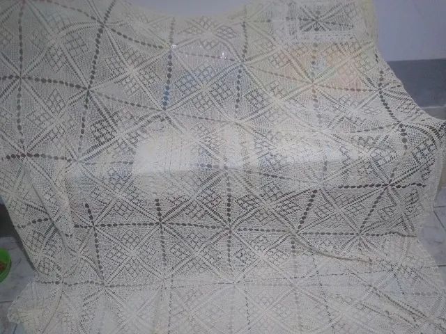 Colcha de crochê casal