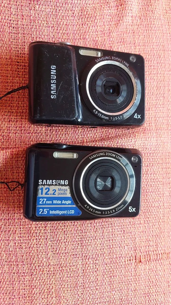 Duas Câmeras Digitais Samsung NÃO FUNCIONAM PARA APROVEITAR PEÇAS SÓ VENDA 