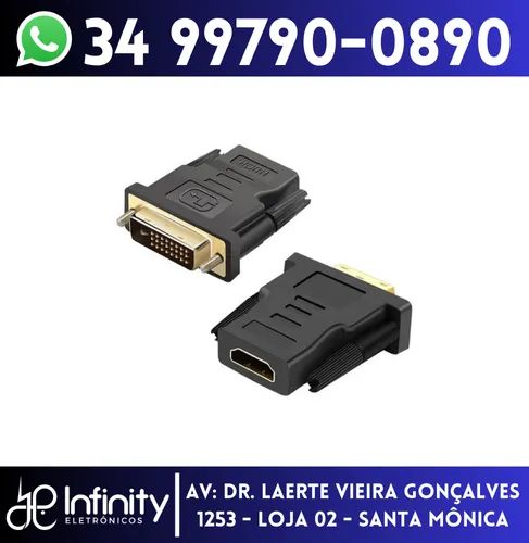 Adaptador Dvi Macho (24+1) + Hdmi Fêmea