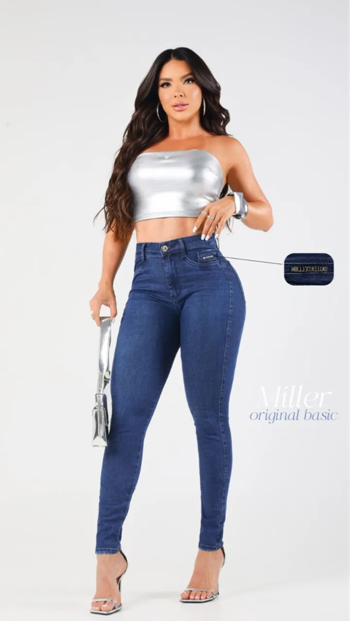 Calça Jeans Skinny Miller Original Básica - Linda e Confortável!