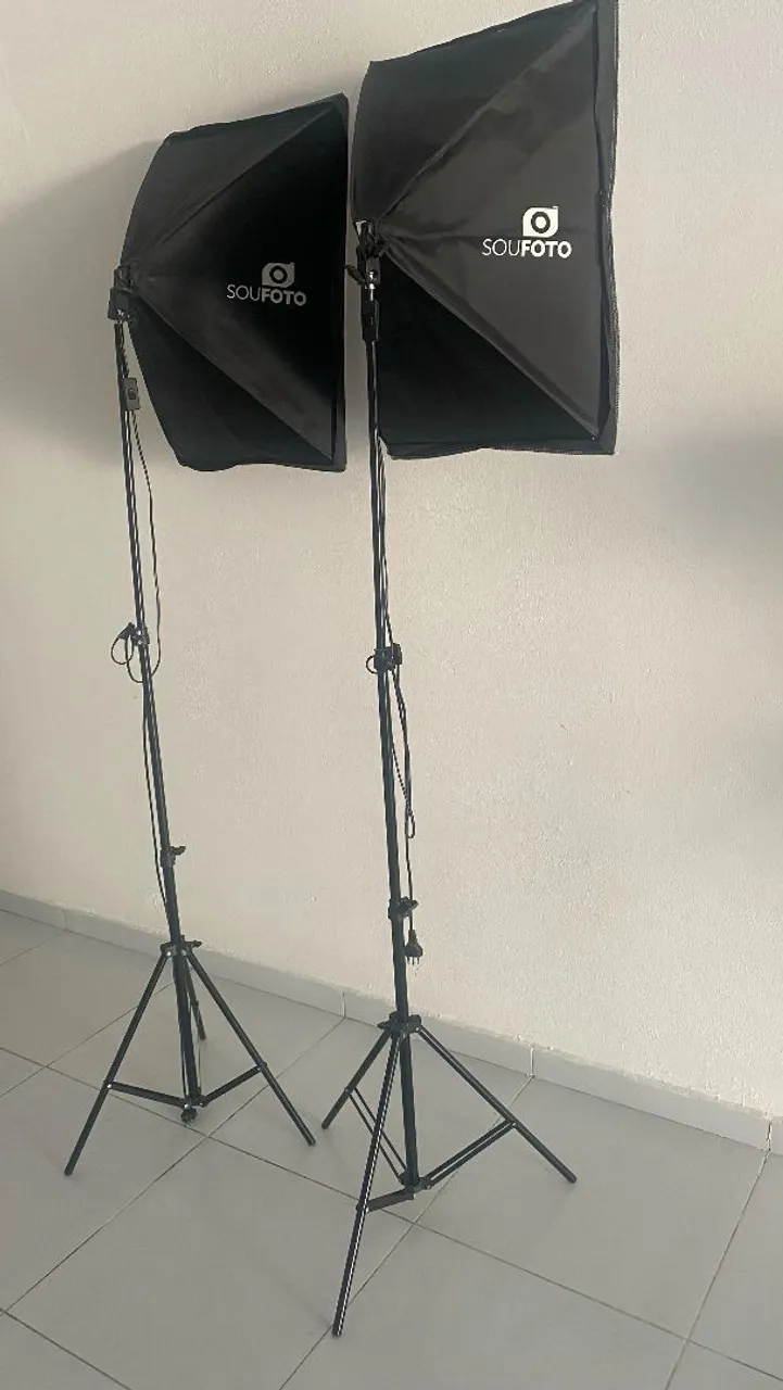 Kit Iluminação Fotografia - 2 Softbox 50x70cm