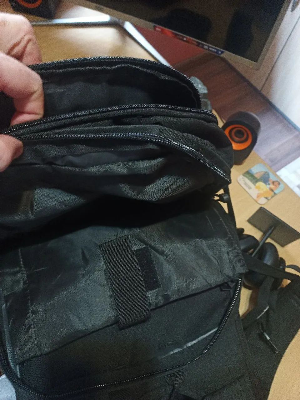 Mochila Tática com patch da Força Aérea RJ lona de nylon militar 900D - Foto 4