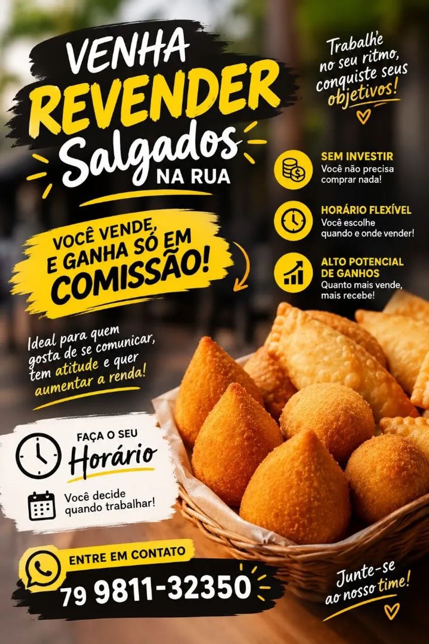 VENHA REVENDER SALGADOS