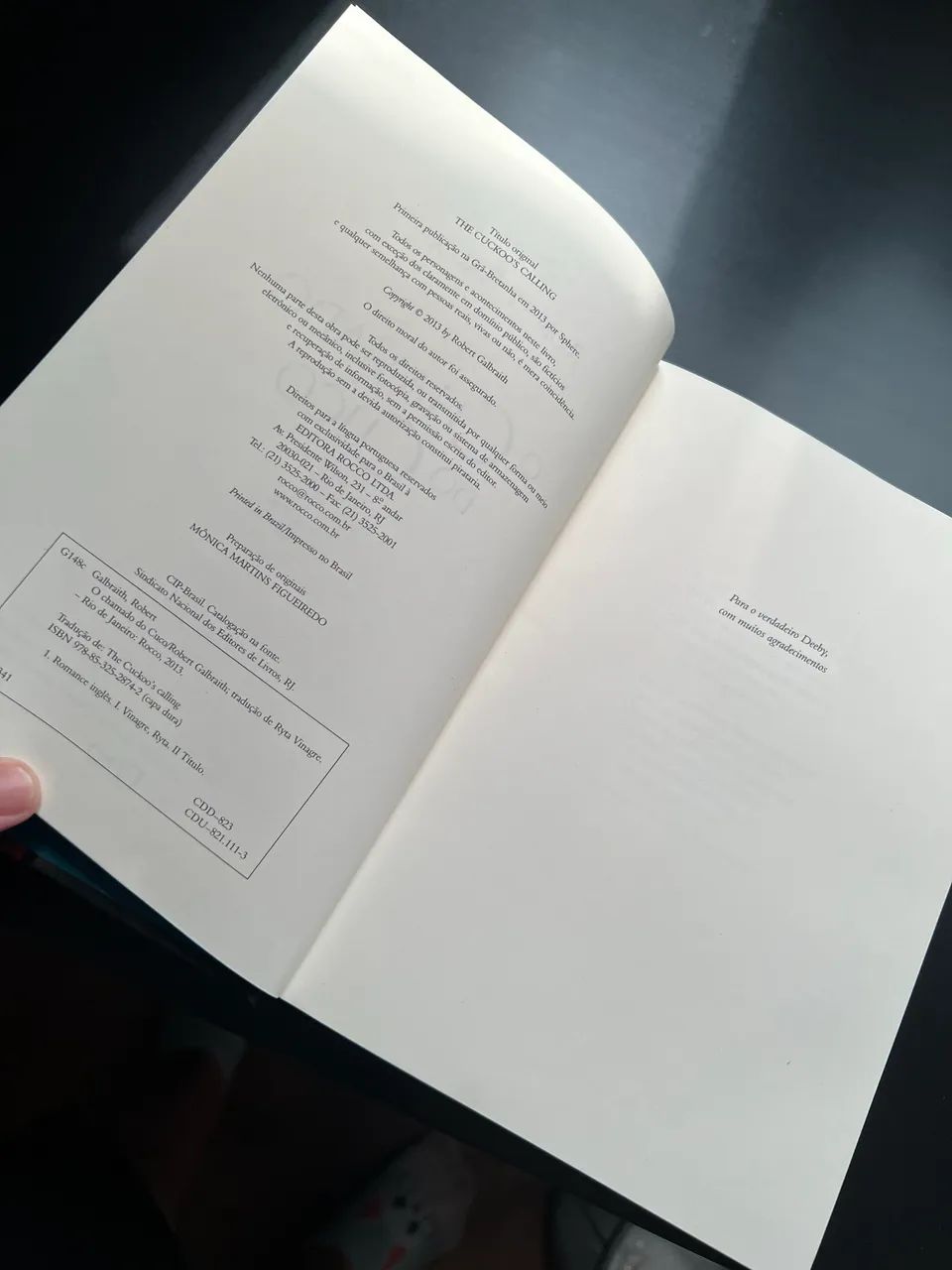 Livro :  O chamado do Cuco - Foto 3