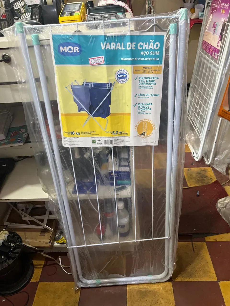 Varal de chão sem abas 