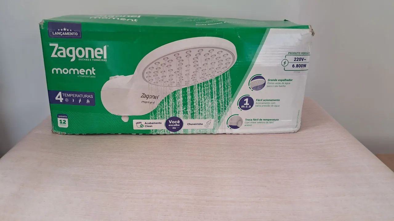 Ducha Multitemperatura, 4 Temperaturas, Zagonel Moment, 6800W, 220V - Foto 2