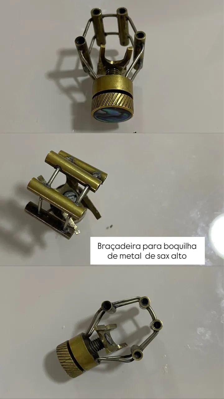 Abraçadeira estilo François boquilha de metal sax alto