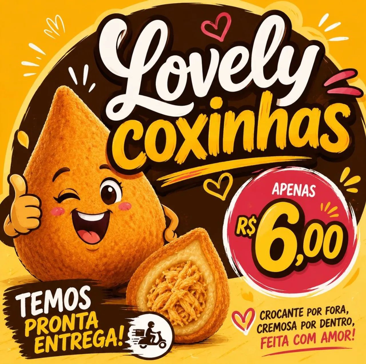 Coxinhas por encomenda 