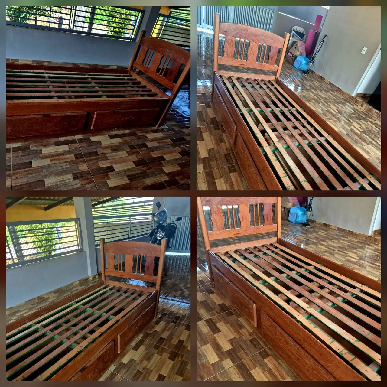 Cama de madeira maçica