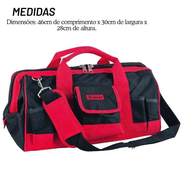 Bolsa para Ferramentas 18 Polegadas MTX Reforçada com 32 Bolsos para Organização - SFM04 - Foto 3