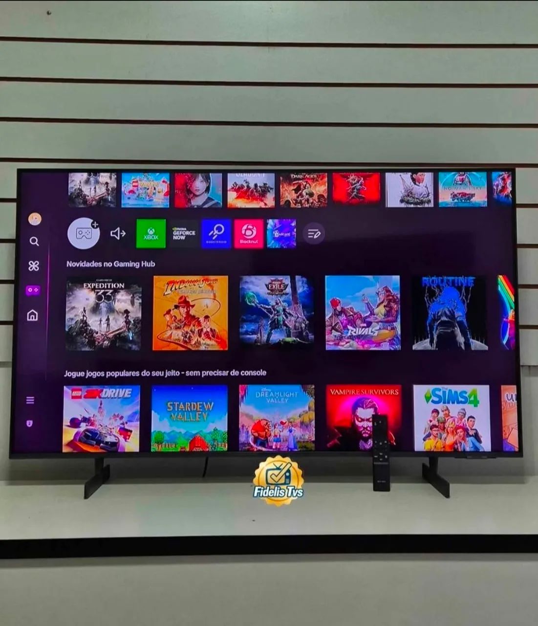 TELEVISÃO SMART SAMSUNG SEMINOVA 55 POLEGADAS COMPLETA 4K  - Foto 4
