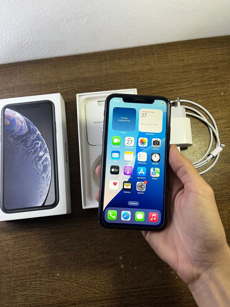 iPhone XR Preto + Caixa e Carregador Original  - Foto 3