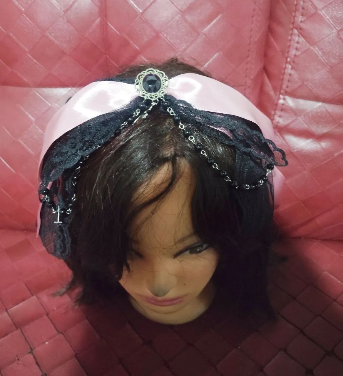 Tiara com Laço Estilo Kawaii Moda Japonesa  - Foto 2