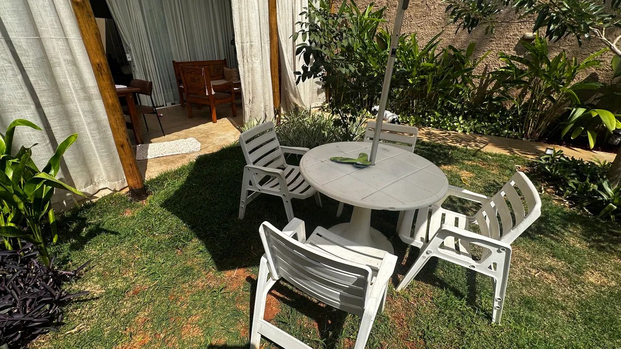 Jogo Marfinite Modelo Integral com Braços + Mesa Redonda de Concreto - Foto 2