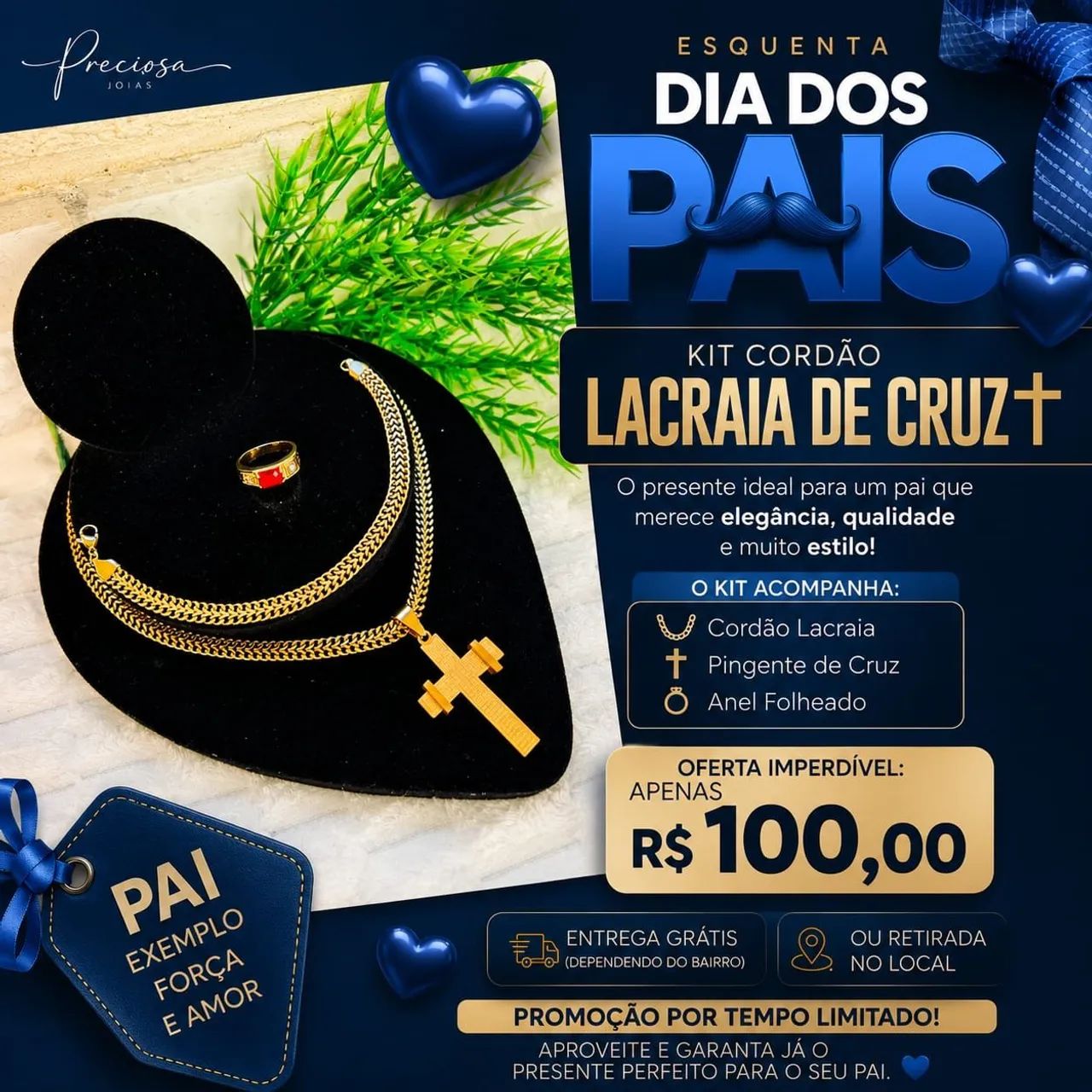 Cordão masculino conjunto completo  - Foto 4