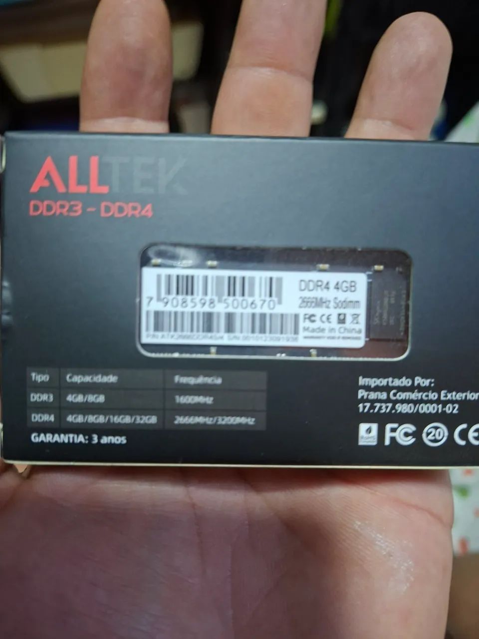 Memoria RAM ddr4 para notebook 