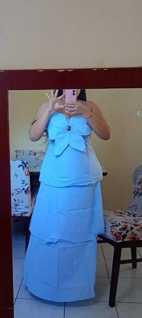 Vestido Longo Premium - Usado 1x (Oportunidade!) - Foto 2