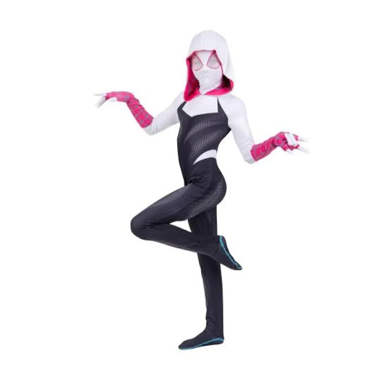 Fantasia infantil Gwen  (mulher aranha) - Foto 2