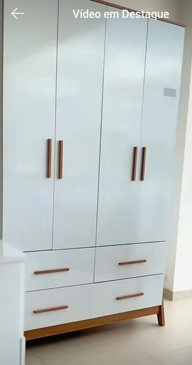Berço + guarda roupa Gutti 5 em 1 - Foto 3