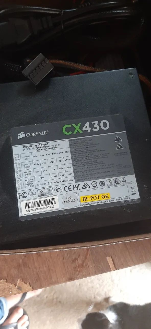 Fonte corsain cx430 - Foto 2