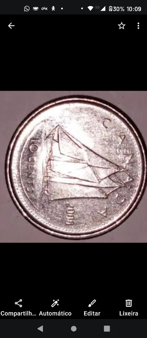 uma moeda de 10 centavos do Canadá datada de 2003 - Foto 2