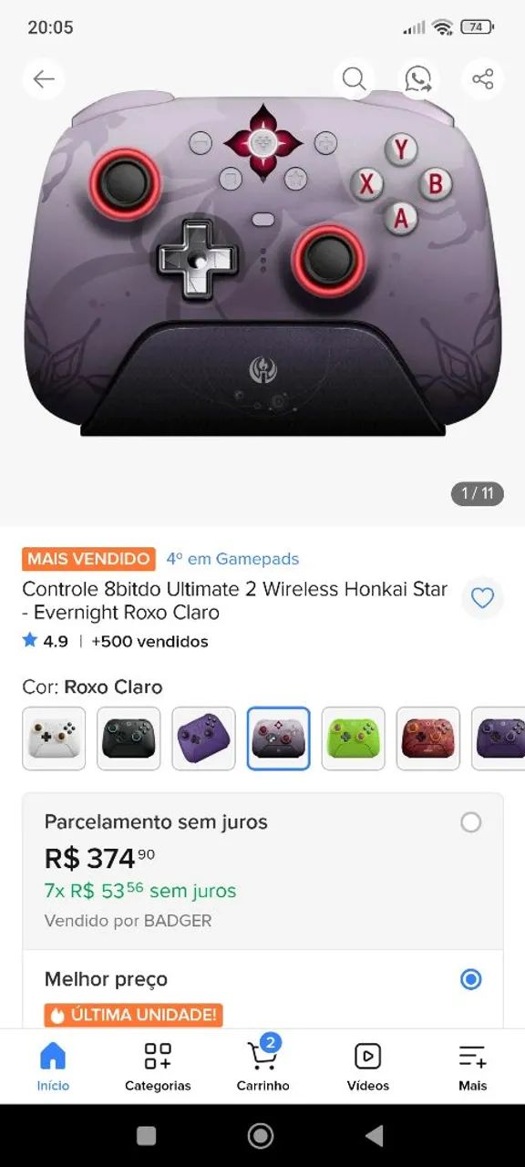 8bitdo ultimate 2 dock edição especial  - Foto 3