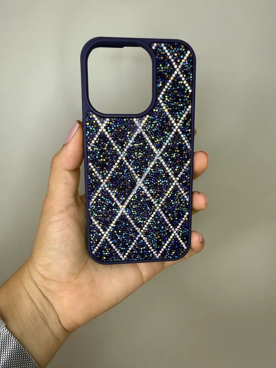 Capinha iPhone com Strass Brilhante Luxo (Nova / Sem Uso) - Foto 4
