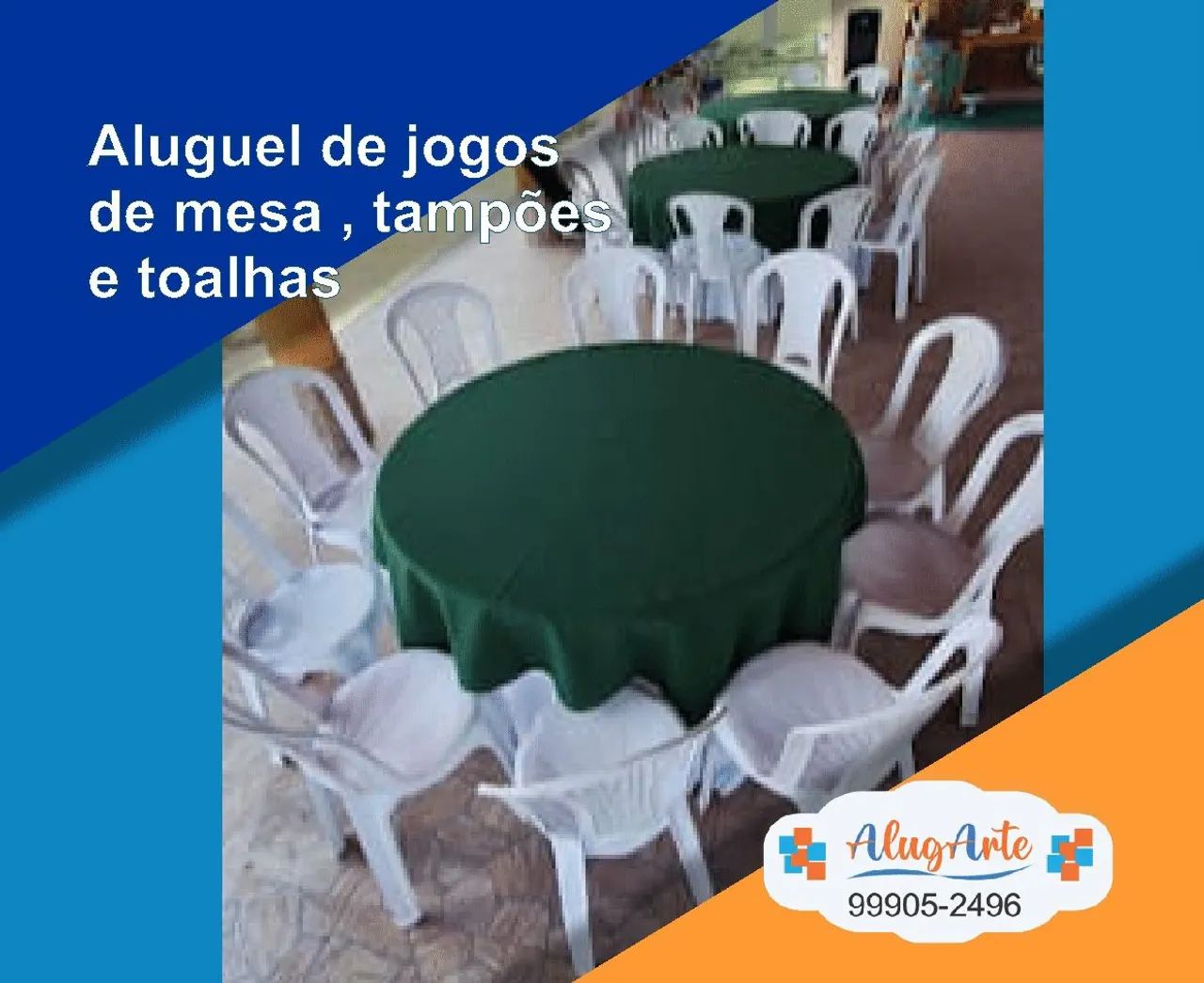 Aluguel de jogos de mesa ,tampões e toalhas  - Foto 4