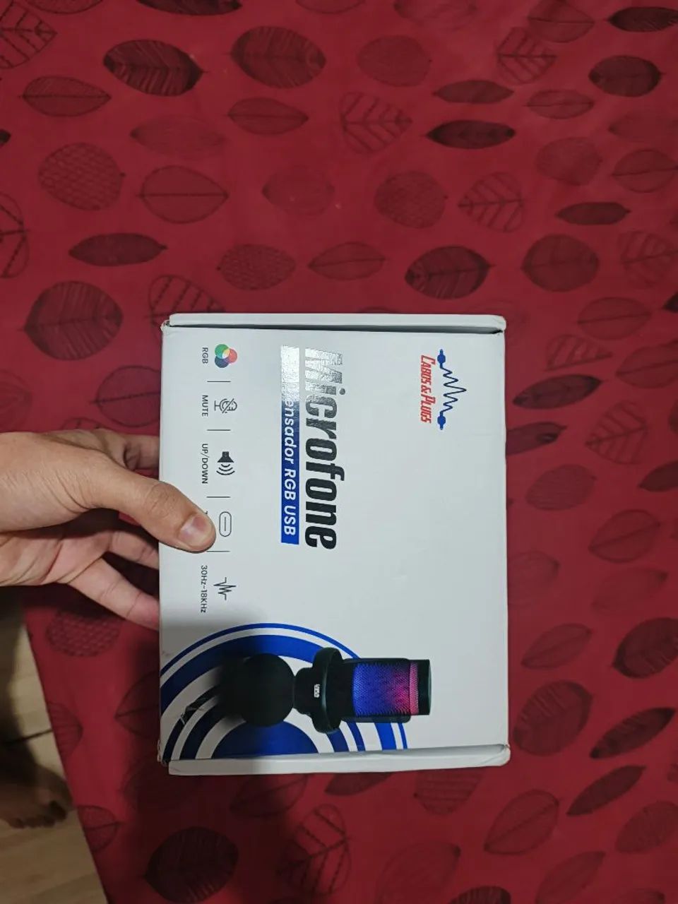 Microfone de mesa (Nunca usado) 