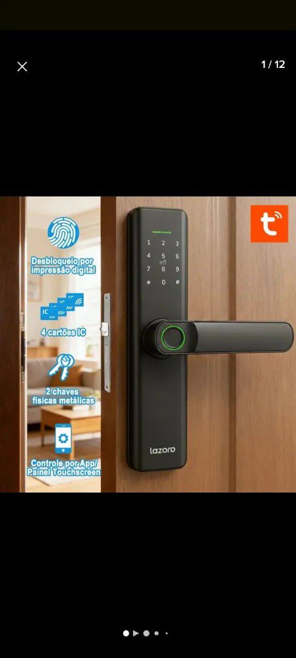 INSTALAÇÃO DE FECHADURAS DIGITAIS E INTELIGENTES para porta de vidro, madeira e metálica. 