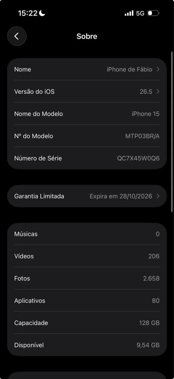 iPhone 15 128gb bateria 95% - Foto 3