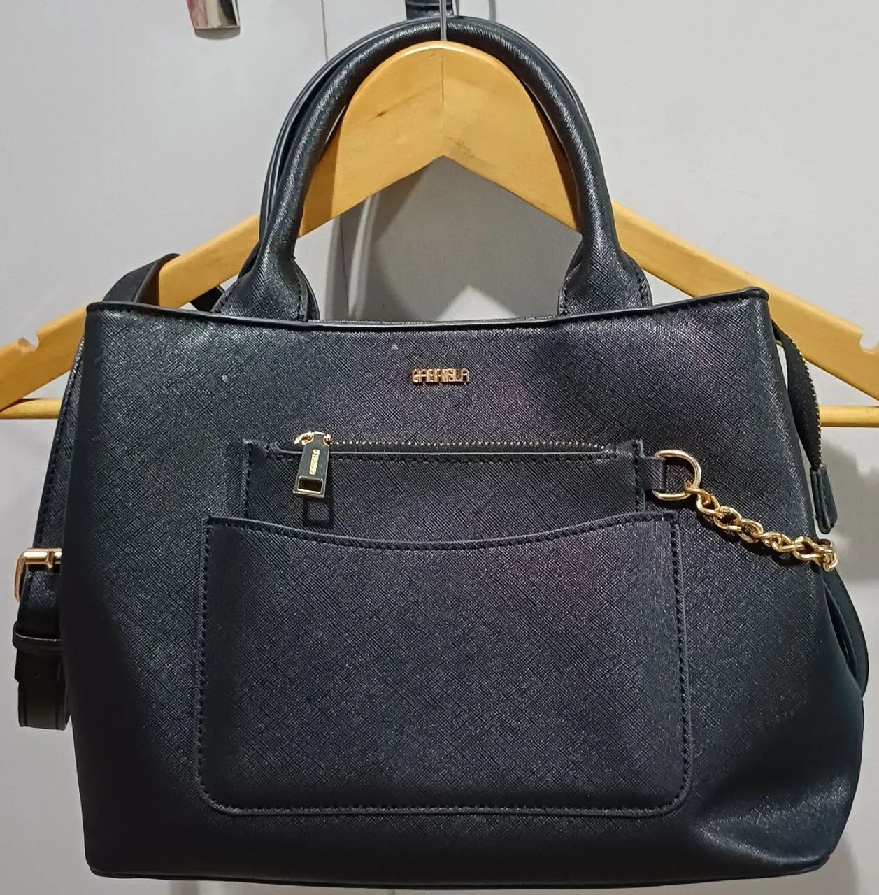 BOLSA TOTE MÉDIA PRETA