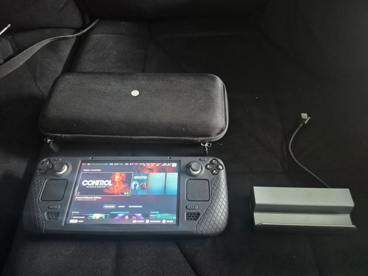 Steam Deck com case e Dock 512GB