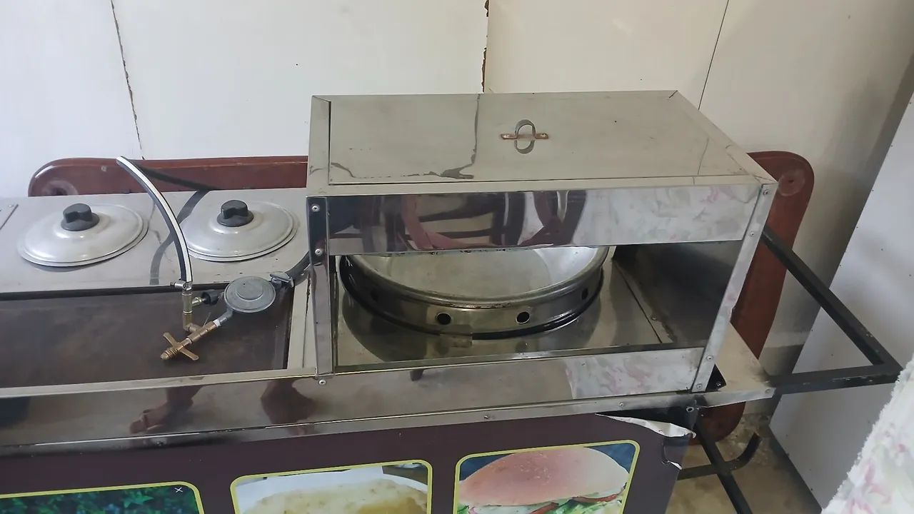 CARRINHO DE LANCHE 3X1 INOX  - Foto 4