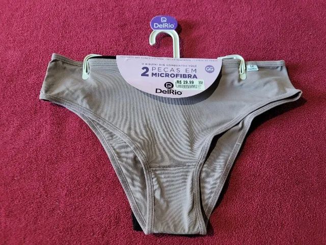 Kit Combo de Calcinhas da Del Rio em Microfibra Tamanho: GG 