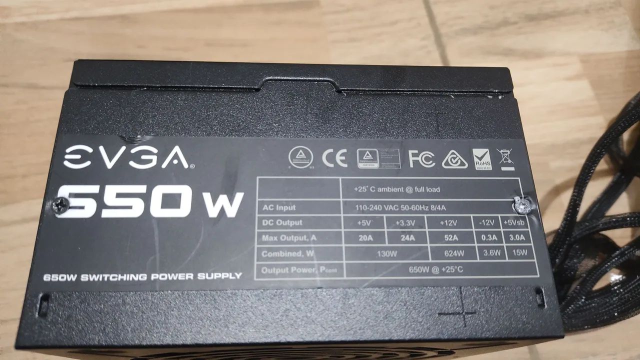 Fonte evga 650W com defeito  - Foto 5