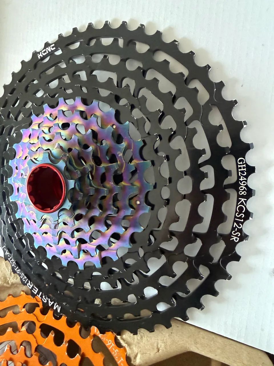 Cassete KCNC 12v XD Preto Novo mais leve que Sram XX1 Eagle