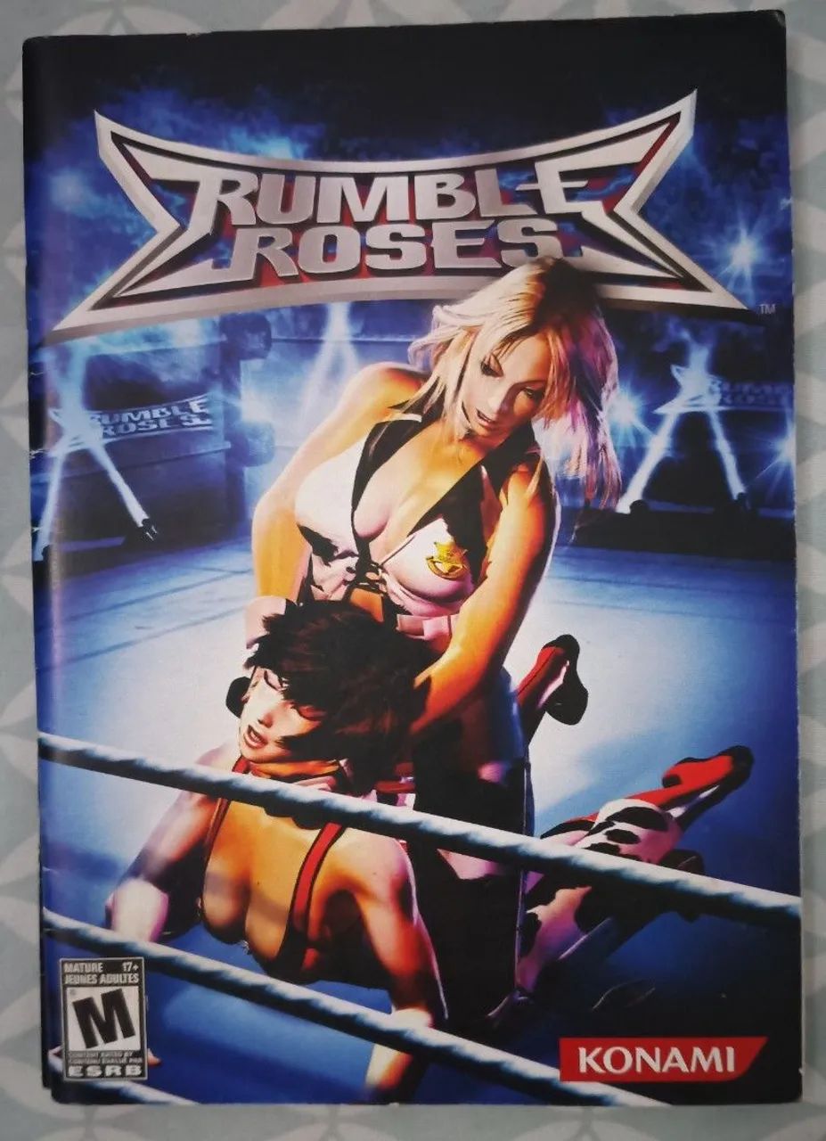 SOMENTE o MANUAL para jogo PS2 - Rumble Roses - Konami.(Original