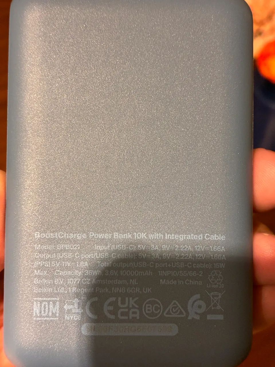 Powebank carregador portátil belkin  [impecável, praticamente sem uso] - Foto 2